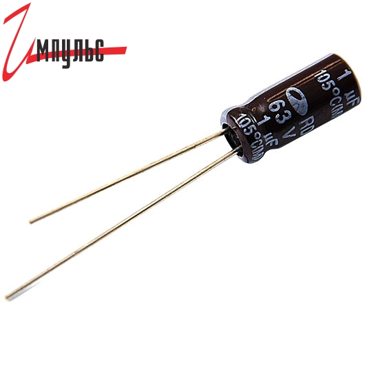 Детальные фото Конденсатор ECAP  1mF 63V RD 105C 5x11мм SAMWHA в интернет магазине Импульс-Электронные компоненты