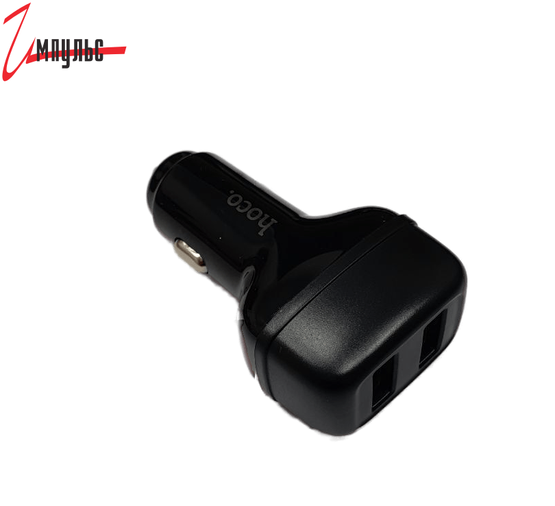 Детальные фото Автомобильное зарядное устройство Hoco Z36 2USB + кабель Type-С  2.4A в интернет магазине Импульс-Электронные компоненты