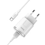 Сетевое зарядное устройство HOCO C37A USB + кабель Type-C 2.4A