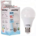 Лампа светодиодная SmartBuy A60 LED 11W E27 4000К белый