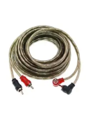 Шнур 2x2RCA для усилителя MD-213,4.5м,разъем углов,толщ.каб.в опл.6мм