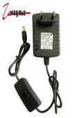 Блок питания 12V 2.0A DC5.5 с выключателем