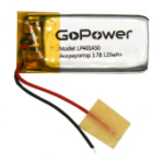 Аккумулятор Li-Pol 401430 3.7V 0.12A GoPower