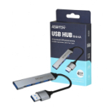 Разветвитель USB HUB Robiton RHA-4A (3*USB2.0/1*USB3.0) корпус металл