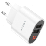 Сетевое зарядное устройство с 2 USB Borofone BA63A LED-дисплей