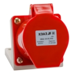 Розетка д/монтажа на поверхность КЭАЗ 114 3Р+РЕ 16А 380В IP44
