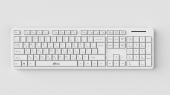 Клавиатура беспроводная RITMIX RKB-304W мембранная, 105клавиш, 1AA, белая