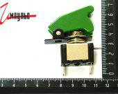 Тумблер SAC-01 зелёный 2P LED
