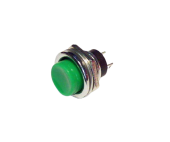 Кнопка D-306 без фиксации зеленая (DS-212)