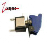 Тумблер SAC-01 синий 2P-LED